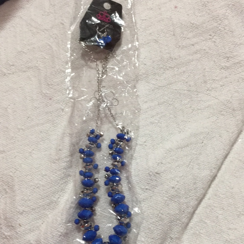 Paparazzi necklace and earrings set
